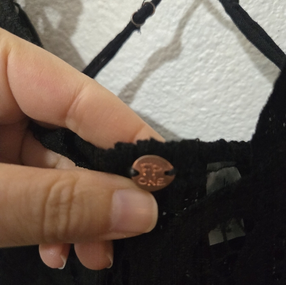 Free People One NWT Adella Bralette Black Large - Picture 6 of 13
